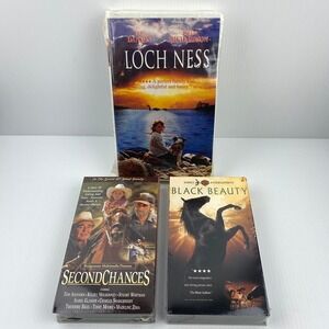 VHS Movie Lot Loch Ness Black Beauty Second Chances New Factory Sealed Vintage